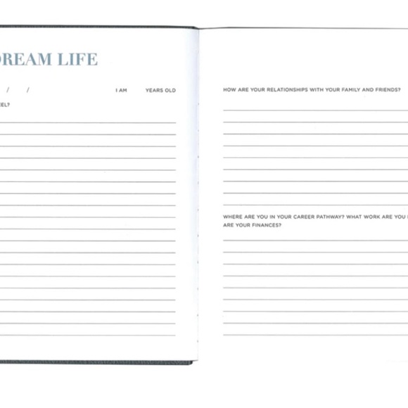 Goals Journal, 160 Pages, Quality Hardcover, Blue and Gold Cover - Picture 4 of 9